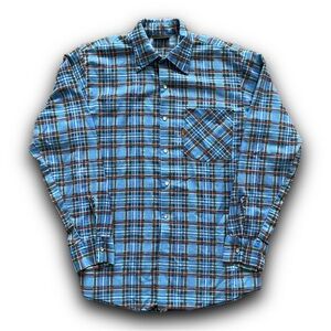 Vintage 80s JP Hammill & Son Canadian Caribou Plaid Pearl Snap Shirt Size Small